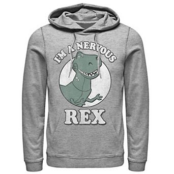 Disney / Pixar's Toy Story Men's I'm A Nervous Rex Dinosaur Hoodie