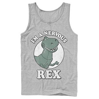 Disney / Pixar's Toy Story Men's I'm A Nervous Rex Dinosaur Tank Top