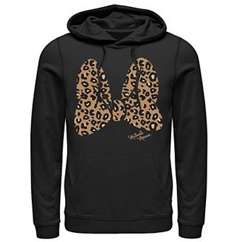 Disney's Minnie Mouse Men's Leopard Print Bow Hoodie