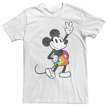 Disney's Mickey And Friends Mickey Tie Dye Pants Portrait Men's Graphic Tee