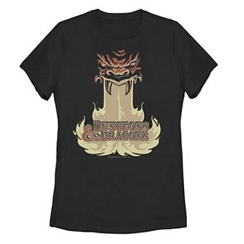 Juniors' Dungeons And Dragons Dragon Breath Logo Tee