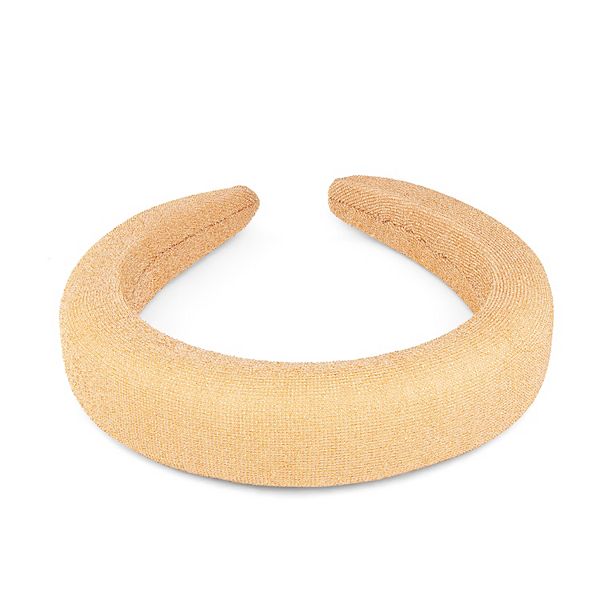 SO® Sparkly Tan Puffy Headband