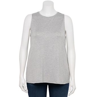 Plus Size Nine West Essential Easy High-Neck Tank