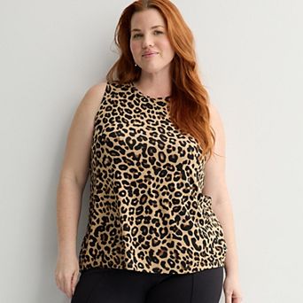 Plus Size Nine West Essential Easy High-Neck Tank