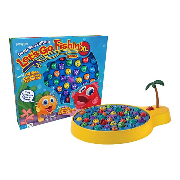 Pressman Let's Go Fishin' XL: Deep Sea Edition Kids Game