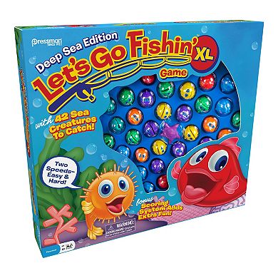 Pressman Let's Go Fishin' XL: Deep Sea Edition Kids Game