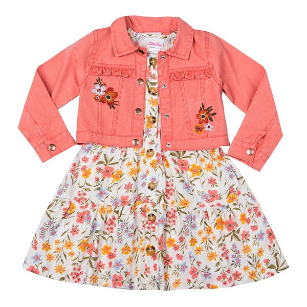 Baby Girl Little Lass Dress & Jacket Set