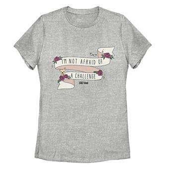 Juniors' Legally Blonde I'm Not Afraid Of A Challenge Quote Banner Tee