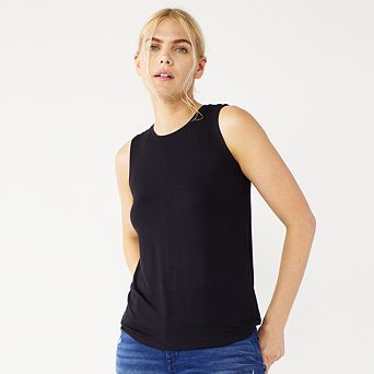Petite Nine West Essential High Neck Tank Top