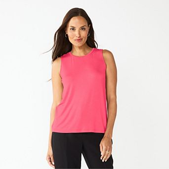 Petite Nine West Essential High Neck Tank Top