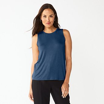 Petite Nine West Essential High Neck Tank Top