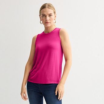 Petite Nine West Essential High Neck Tank Top