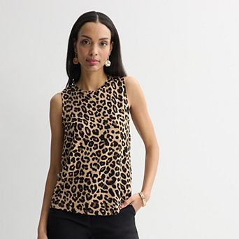 Petite Nine West Essential High Neck Tank Top