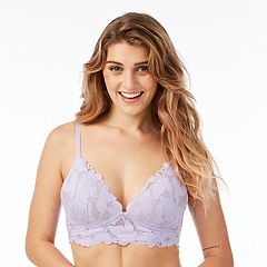 Kmart Co-ordinated Lace Longline Push Up Bra-Midnt Ink Size: 12D