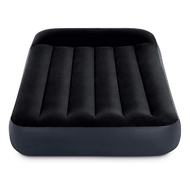Intex Dura Pillow Rest Classic Blow Up Mattress Air Bed with Built In Pump, Twin