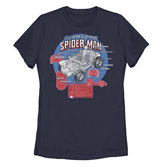 Juniors' Amazing Spider-Man Auto Graphic Tee
