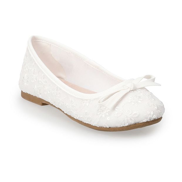 kohls white flats