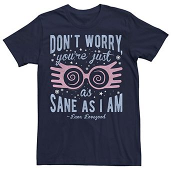 Men's Harry Potter Luna You're Just As Sane As I Am Graphic Tee
