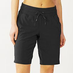 Baleaf BALEAF Bermuda Long Shorts for Women Shorts for Summer Knee Length  13 Hiking Golf Quick Dry High Waist Stretch Black S
