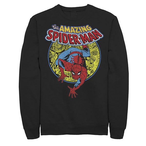 Men's Marvel Amazing Spider-Man Vintage Comic Sweatshirt