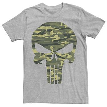 Men's Marvel The Punisher Camo Skull Symbol Tee
