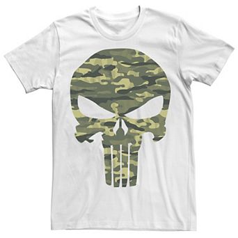Men's Marvel The Punisher Camo Skull Symbol Tee