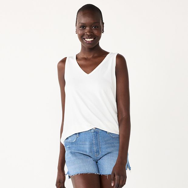 Petite Essential V-Neck Tank