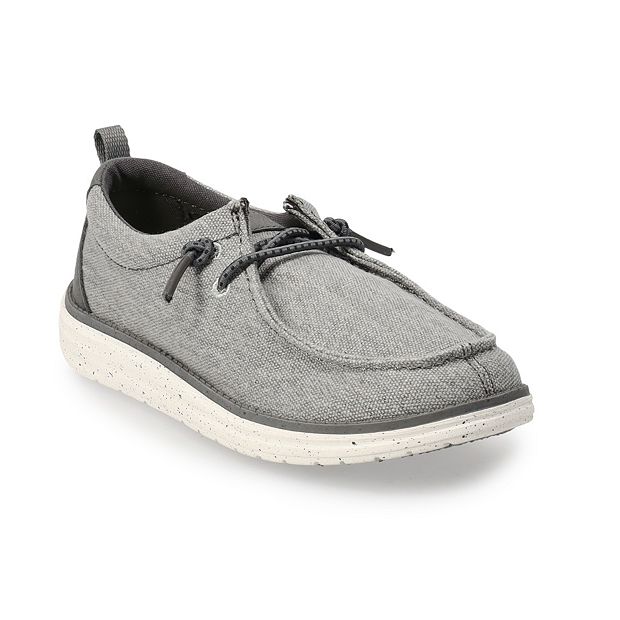 Boys grey slip on hot sale shoes