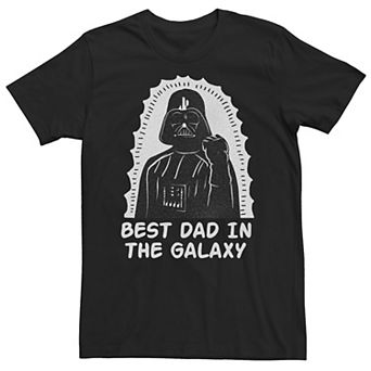 Big & Tall Star Wars Darth Vader "Best Dad In The Galaxy" Tee