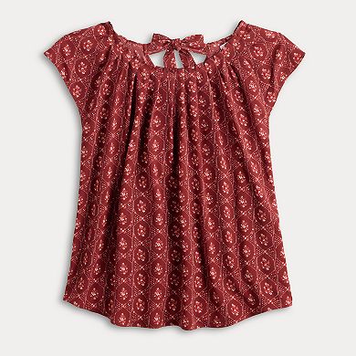 Women's LC Lauren Conrad Pleated Scoopneck Top