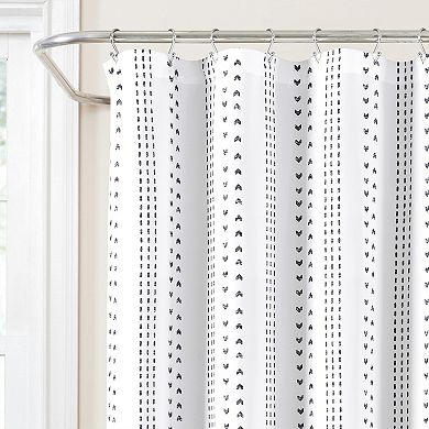 Lush Decor Hygge Stripe Shower Curtain