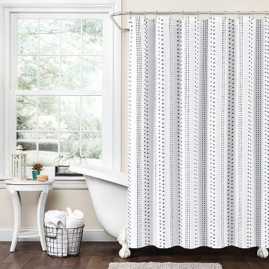Lush Decor Hygge Stripe Shower Curtain