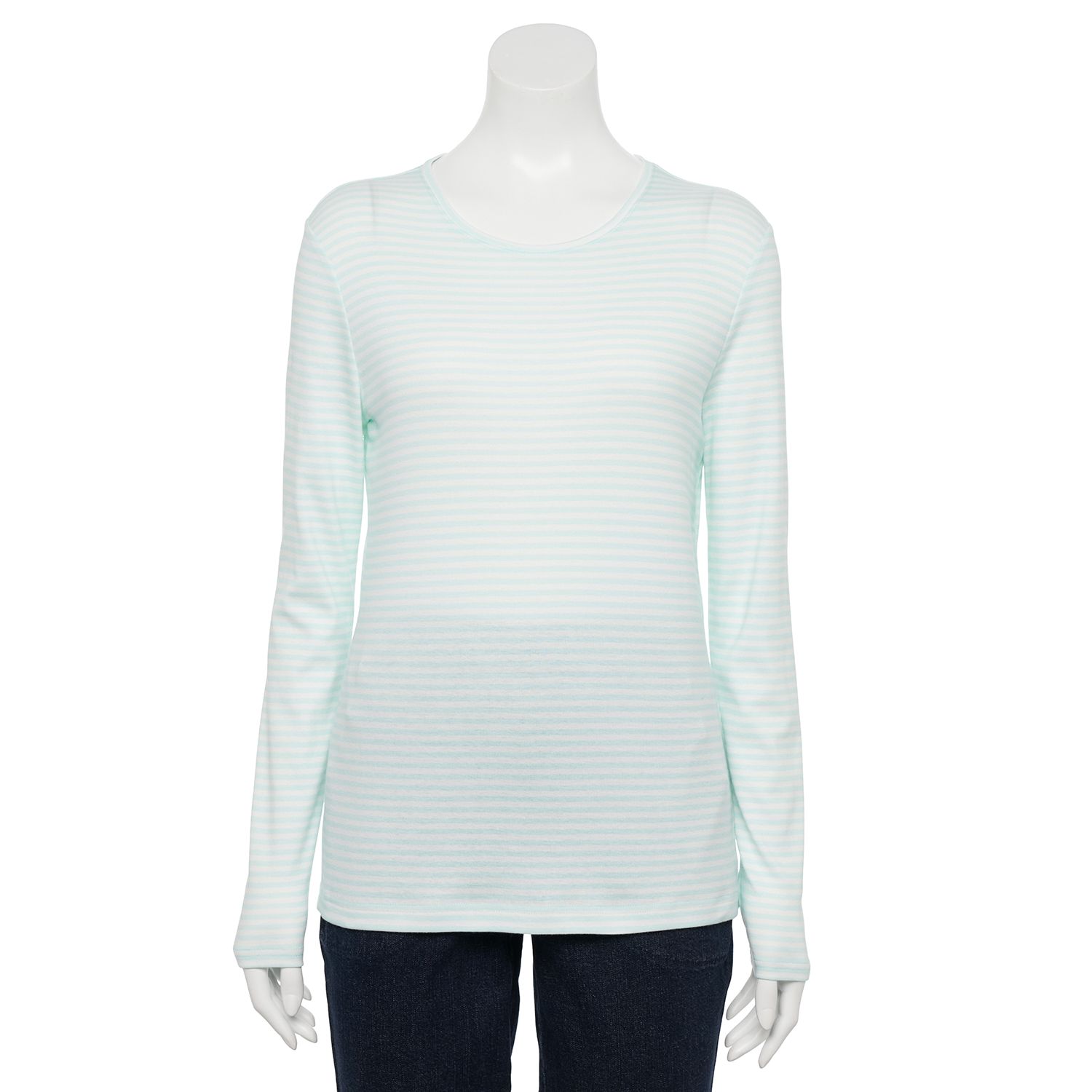 Chemisier Croft & Barrow Bleu Clair - Taille 1X - Broderie Au Col - Manches 3/4 - Occasion Excellent état