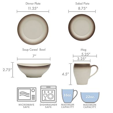 Mikasa Swirl 16-pc. Dinnerware Set