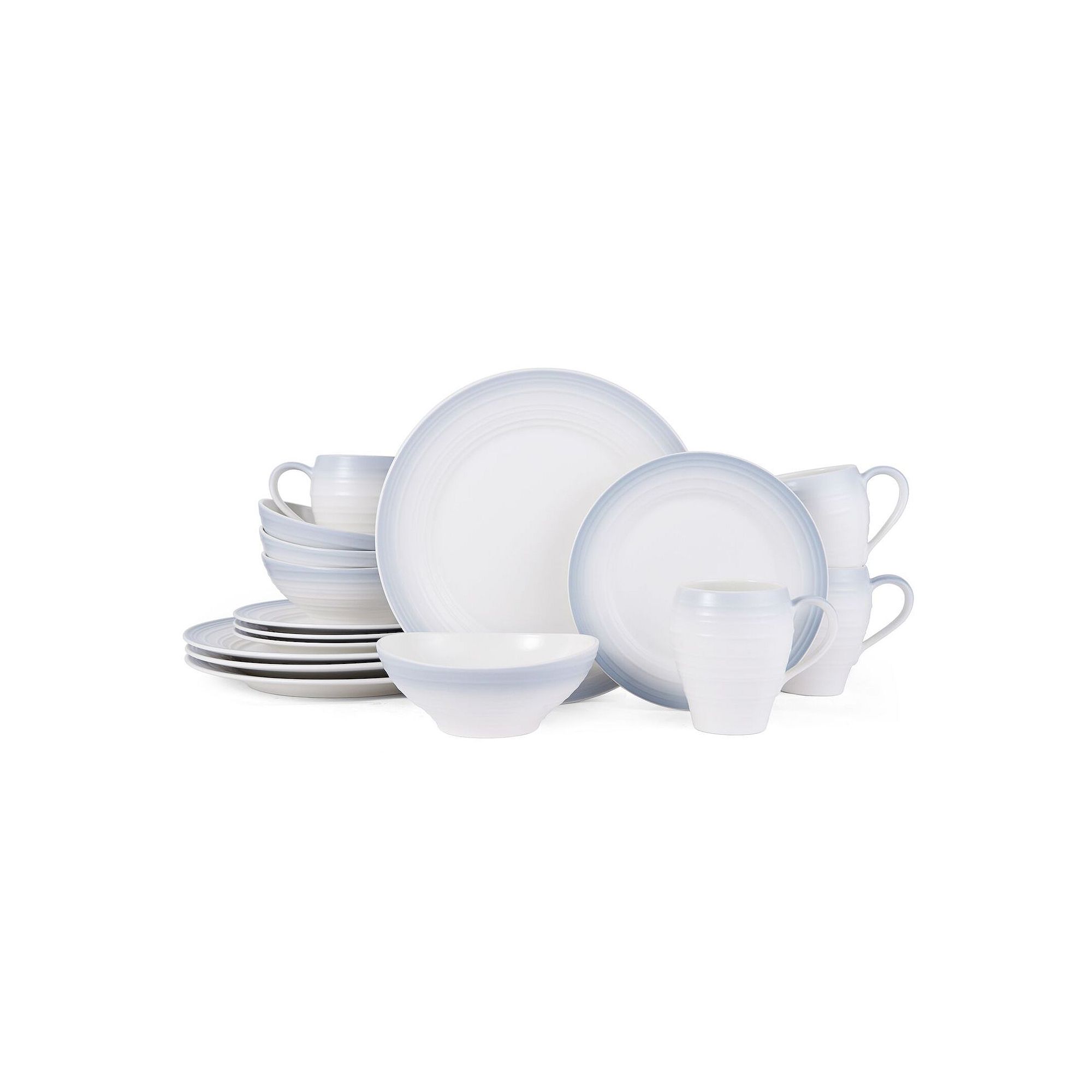 Mikasa Swirl 16-pc. Dinnerware Set, Grey
