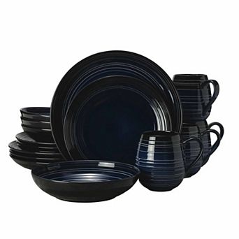 Mikasa Swirl Coupe 16 pc Dinnerware Set