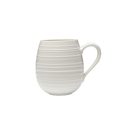 Mikasa Swirl Coupe Graphite 4-pc. Dinnerware Set