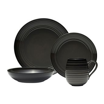 Mikasa Swirl Coupe 4 pc Dinnerware Set