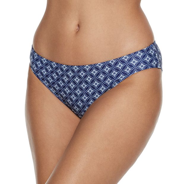 Women's Nine West Low Rise Scoop Bikini Bottoms