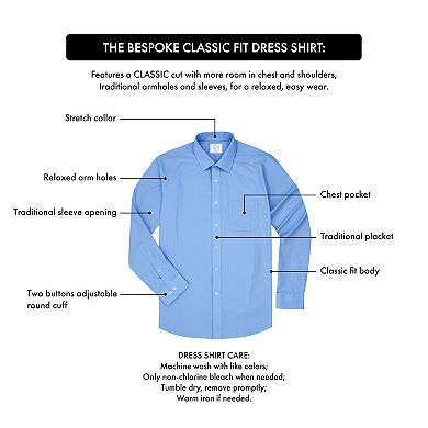 Men's Bespoke Classic-Fit Dress Shirt, Tie & Pocket Square Set