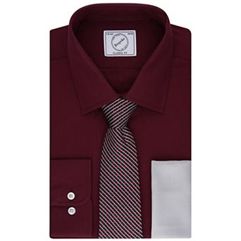 Men's Bespoke Classic-Fit Dress Shirt, Tie & Pocket Square Set
