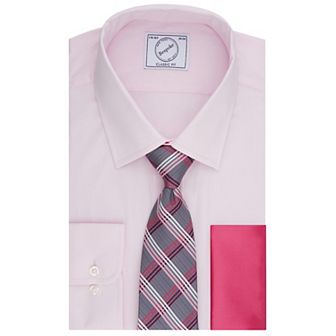 Men's Bespoke Classic-Fit Dress Shirt, Tie & Pocket Square Set