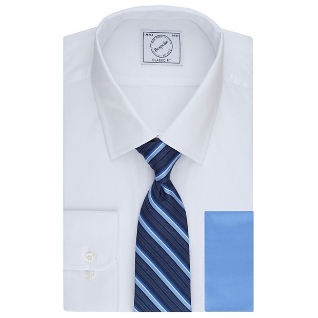 sky blue shirt with tie