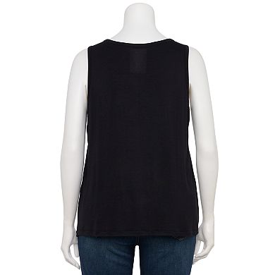 Plus Size Nine West Essential Easy V-Neck Tank Top