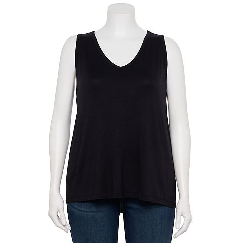 Женская майка Nine West Essential Easy V-Neck больших размеров