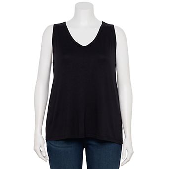 Plus Size Nine West Essential Easy V-Neck Tank Top