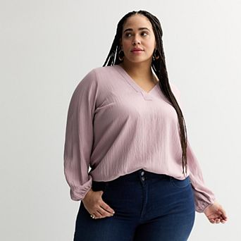 Plus Size Nine West Essential Easy V-Neck Tank Top