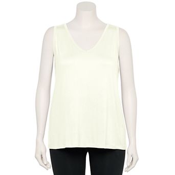 Plus Size Nine West Essential Easy V-Neck Tank Top