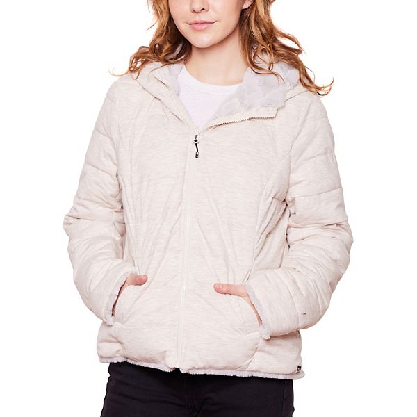 Women's Be Boundless Hooded Reversible Faux-Fur Jacket