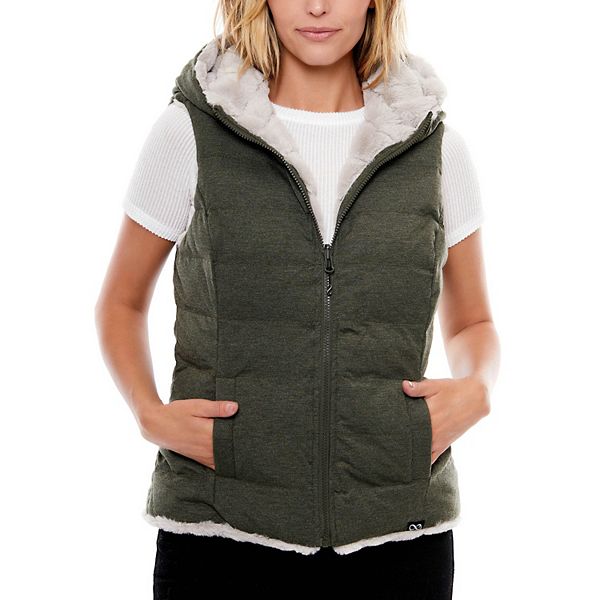 Women's Be Boundless 2-In-1 Hooded Faux-Fur Reversible Vest